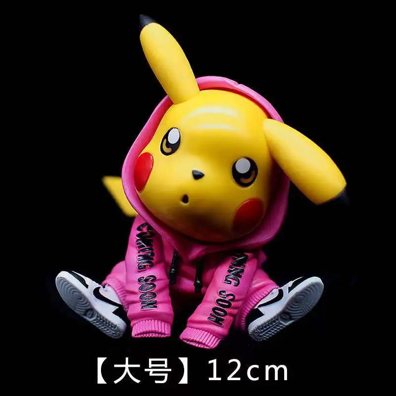 Anime Pokemon Pikachu Action Figure 8CM Mini Q Cute Cartoon PVC Model Toys Children Gifts