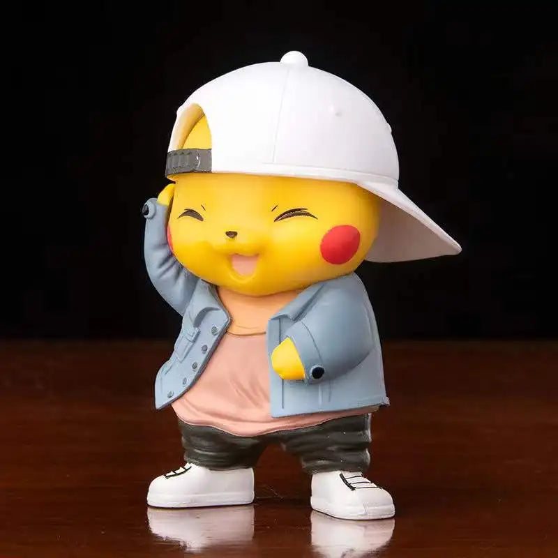 Anime Pokemon Pikachu Action Figure 8CM Mini Q Cute Cartoon PVC Model Toys Children Gifts