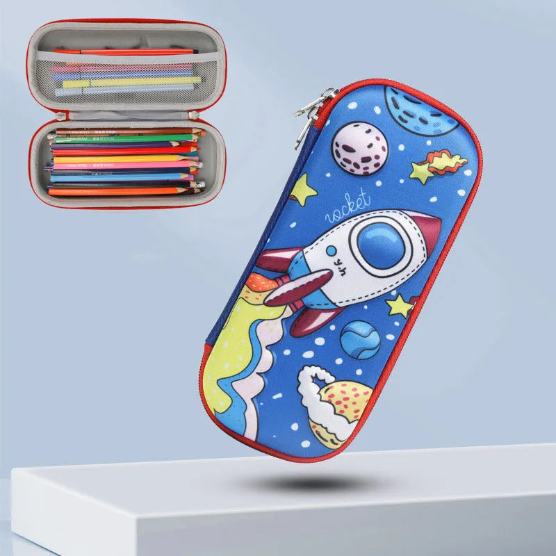 Kawaii Pencil Case for Girls Boys Cartoon Bear Pencilcase Pen Case Bag Large Capacity Pencil Box Pouch Stationery Gift