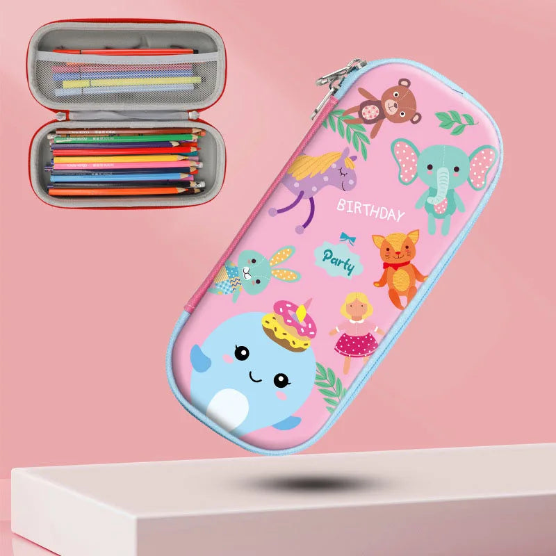 Kawaii Pencil Case for Girls Boys Cartoon Bear Pencilcase Pen Case Bag Large Capacity Pencil Box Pouch Stationery Gift