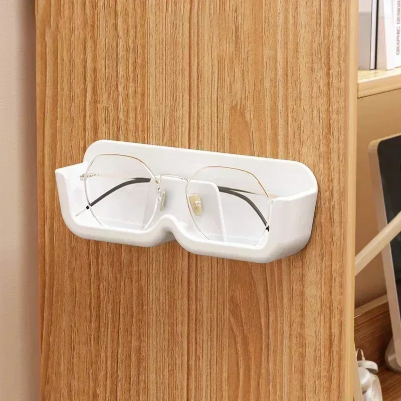 Punch-free Glasses Storage Rack Wall Mounted Sun-glasses Display Holder Wardrobe Decoration Storage Box Sunglass Organizer