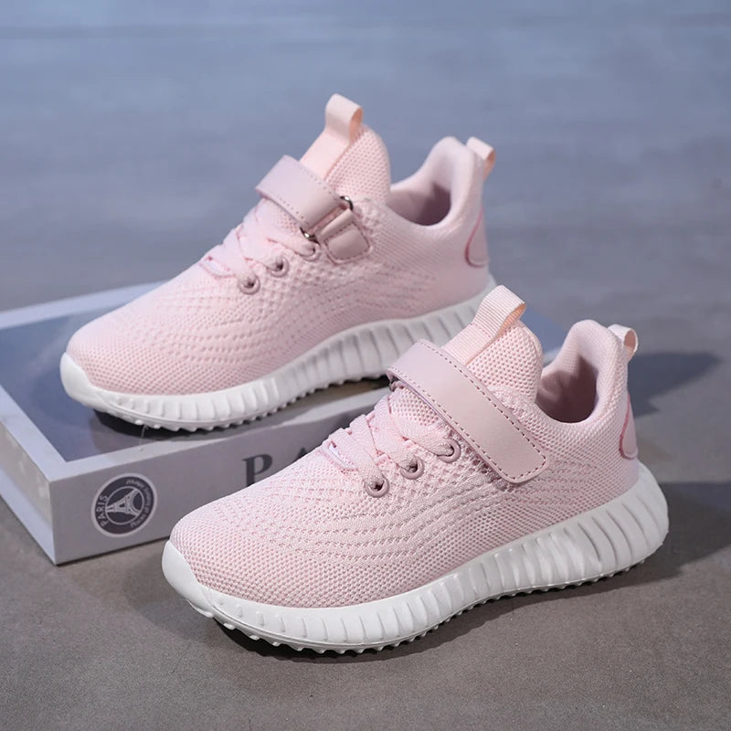 Children Sneakers Casual Shoes for Girls Pink Comfortable Breathable Running Shoe Sports Kids Boys Flat Walking Shoes Size 28-39