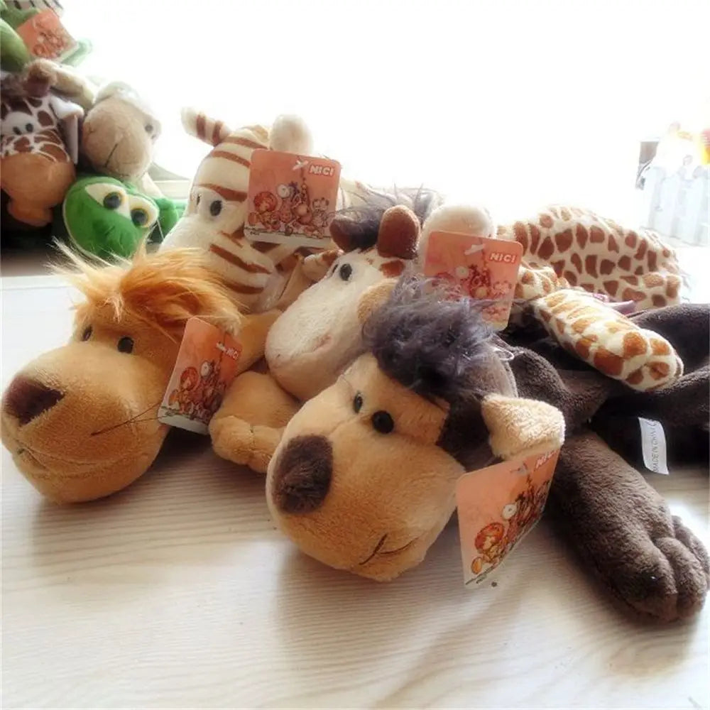 Cute Plush Forest Animal Pencil Bags Creative Kawaii Lion Monkey Elephant Stationery Storage Bag For Kids Great Gift Pencil Case