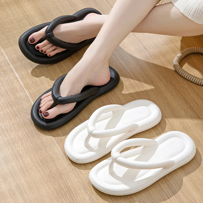 New Summer Candy Color Flip Flops Women Cute Soft Sole Eva Beach Slippers Fashion Sandals House Bathroom Non-Slip Shoes Slides