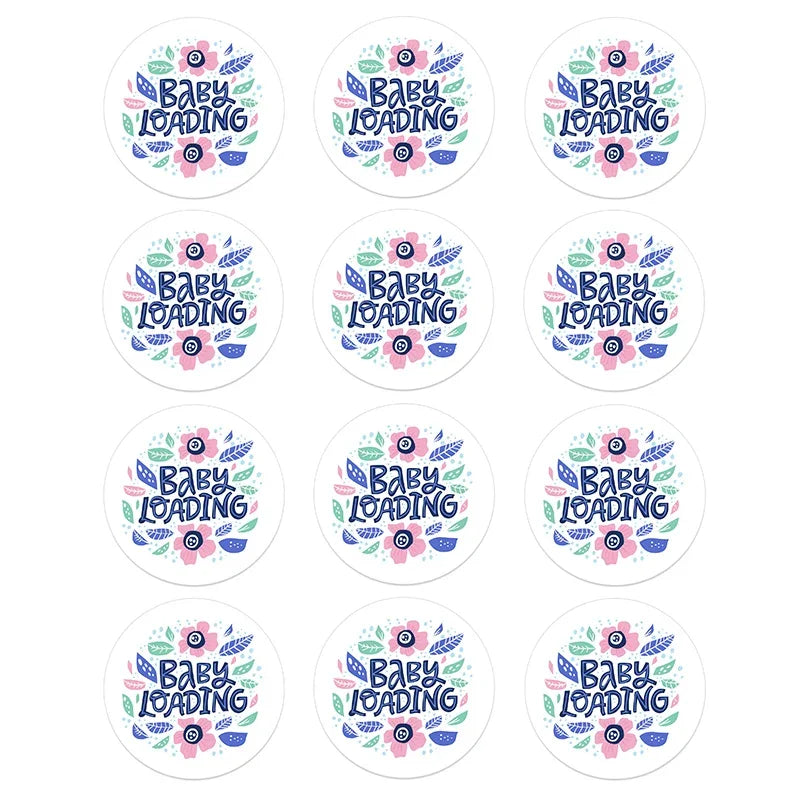 4.5cm Lovely Baby Shower Stickers Gender Reveal Party Gift Labels Sticker DIY Crafts Kids Gift Birthday/Baby Shower Decorations