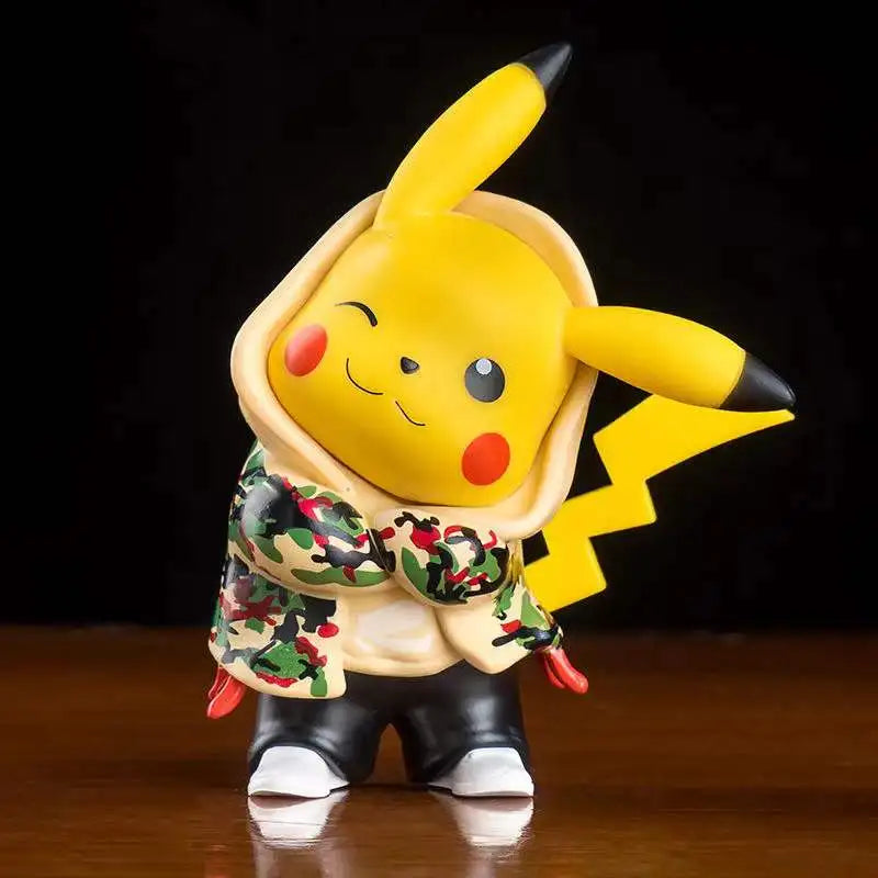 Anime Pokemon Pikachu Action Figure 8CM Mini Q Cute Cartoon PVC Model Toys Children Gifts