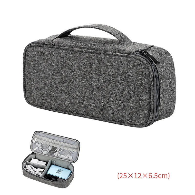 Travel Portable Digital Accessories Storage Bag Organizer of Mobile Phone Bag U Disk Charging Bank Mobile Data Cable Storage Bag