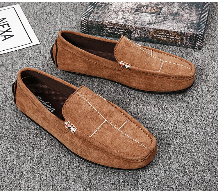 Casual Men Shoes 2023 Slip on Formal Loafers Moccasins Black Male Driving Flat Breathable Tenis Masculino Zapatillas Hombre Male