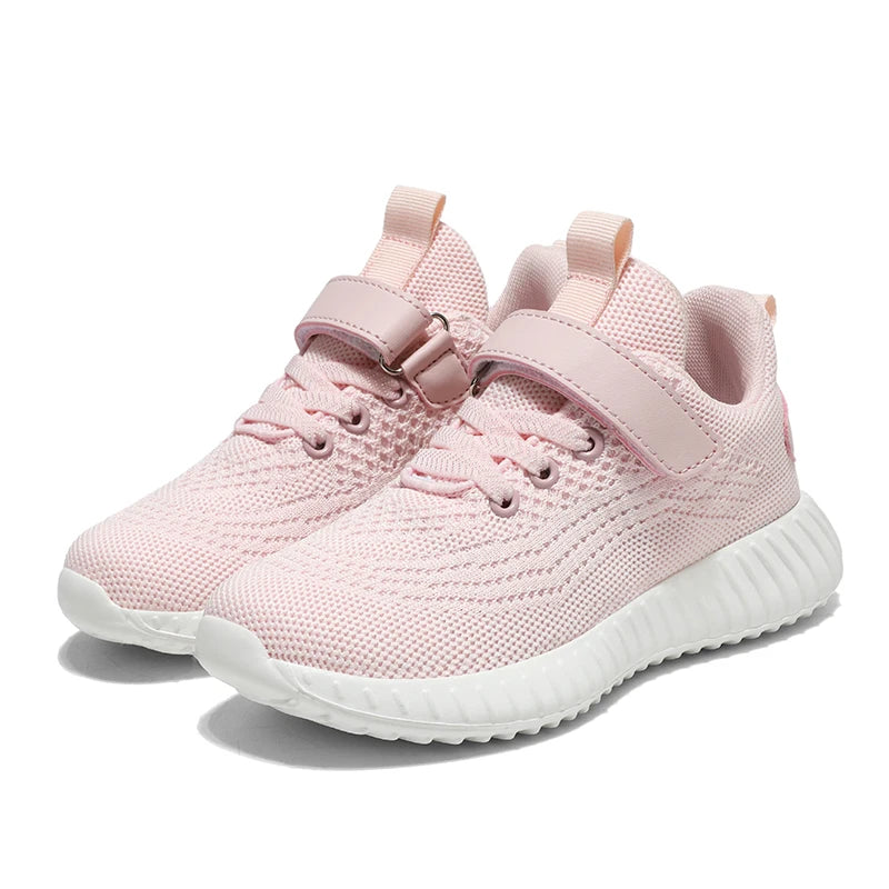 Children Sneakers Casual Shoes for Girls Pink Comfortable Breathable Running Shoe Sports Kids Boys Flat Walking Shoes Size 28-39