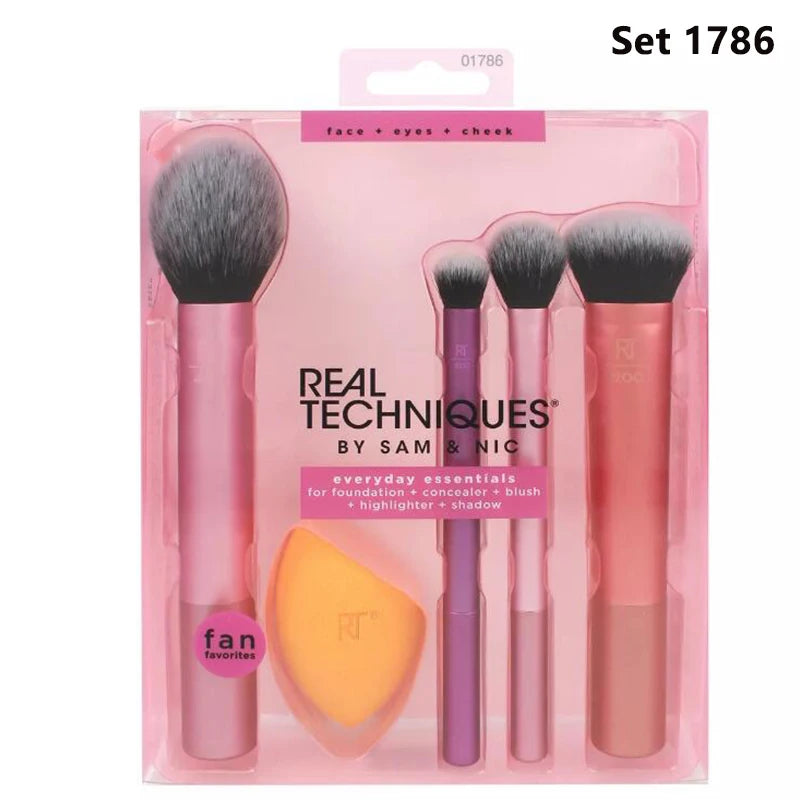 NEW Make up Brushs 1-3-4-5-6-7pcs Maquillage Real Technique Makeup Brushs Powder Loose Box Belt foundation brush Real Techniques