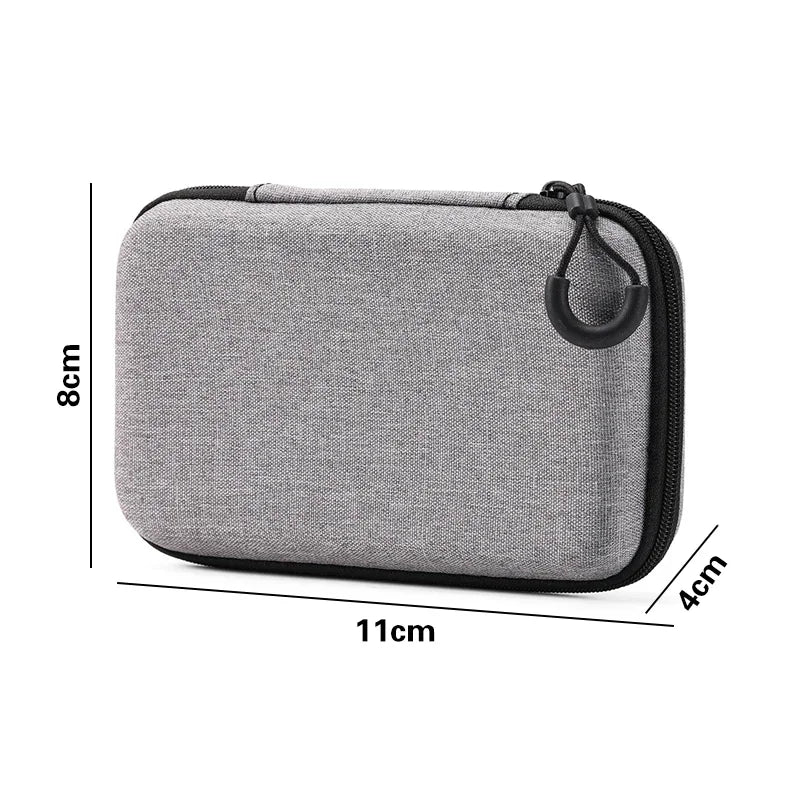 Mini Hard Case Digital Storage Bag Travel  Portable Headphone USB Data Cable Organizer Bag Mobile Phone Charger Protective Case