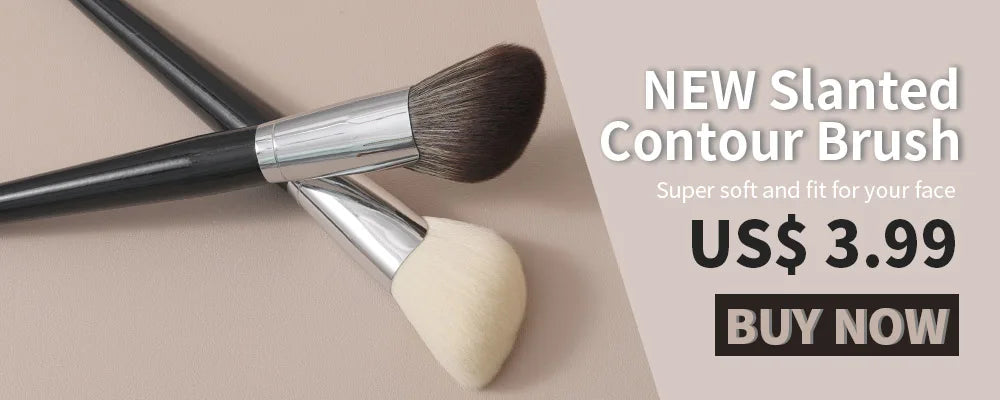 OVW 2PCS Makeup Brush Cosmetic Tool For Small Shade Eyelid Brush  Pony Weasel Synthetic Make Up Brush