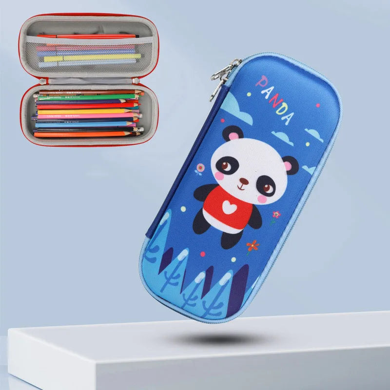 Kawaii Pencil Case for Girls Boys Cartoon Bear Pencilcase Pen Case Bag Large Capacity Pencil Box Pouch Stationery Gift