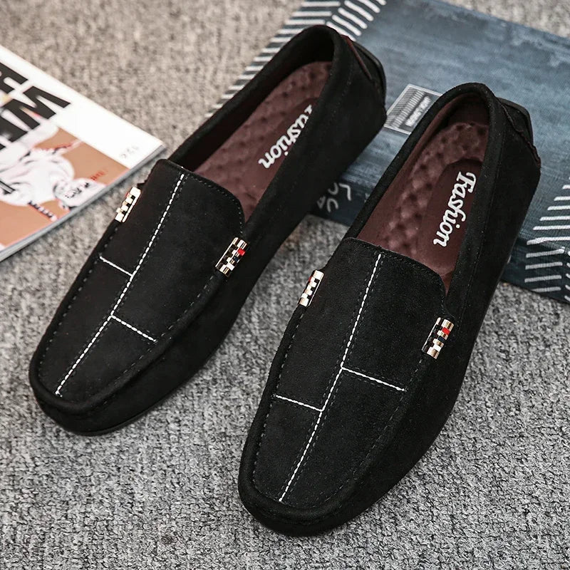 Casual Men Shoes 2023 Slip on Formal Loafers Moccasins Black Male Driving Flat Breathable Tenis Masculino Zapatillas Hombre Male