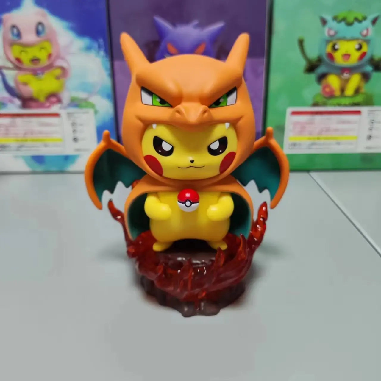 Anime Pokemon Pikachu Action Figure 8CM Mini Q Cute Cartoon PVC Model Toys Children Gifts