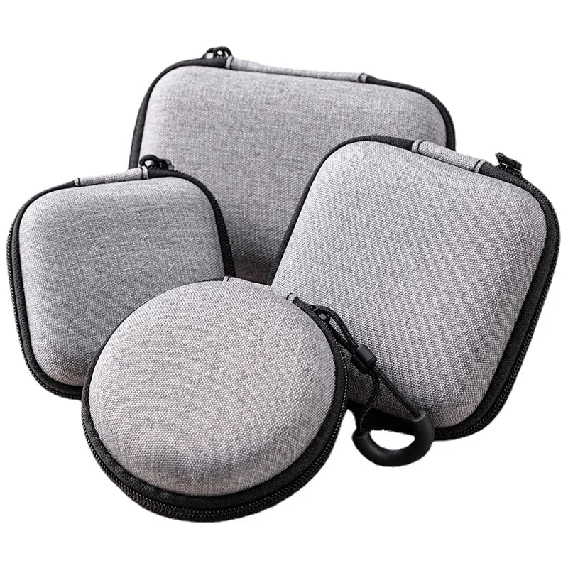 Mini Hard Case Digital Storage Bag Travel  Portable Headphone USB Data Cable Organizer Bag Mobile Phone Charger Protective Case