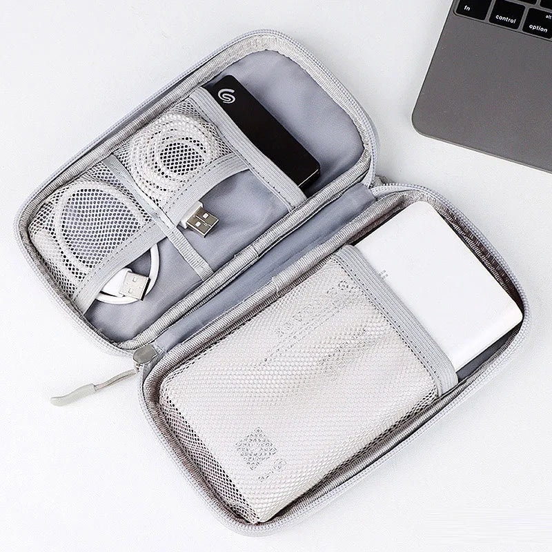 Travel Portable Digital Accessories Storage Bag Organizer of Mobile Phone Bag U Disk Charging Bank Mobile Data Cable Storage Bag