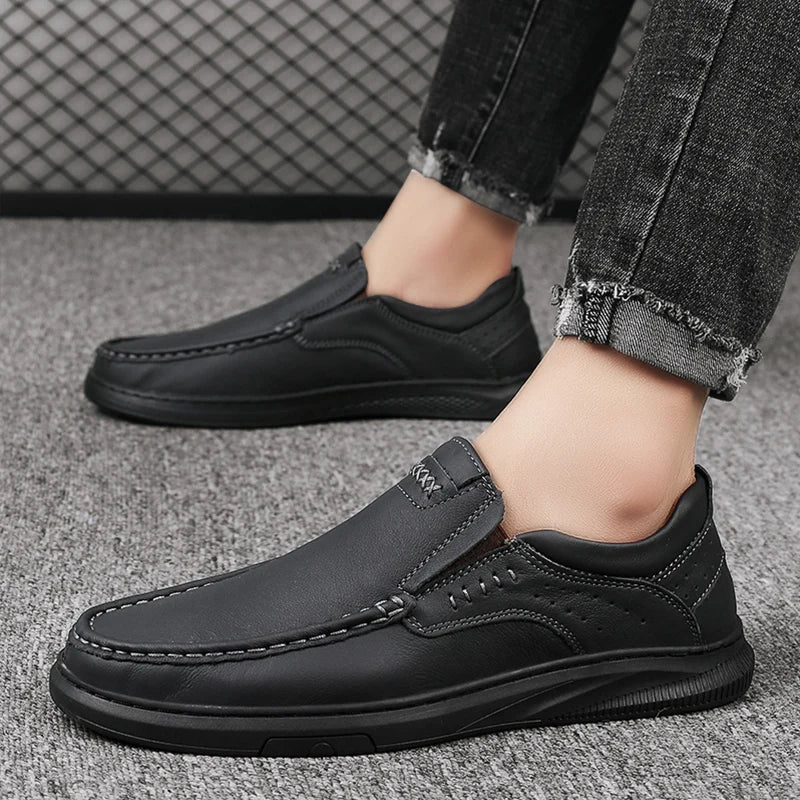 Male Shoes Fashion All-match Driving Shoes Men Genuine Leather for Men Business Shoes New Arrival Male Comfortable Casual Shoe