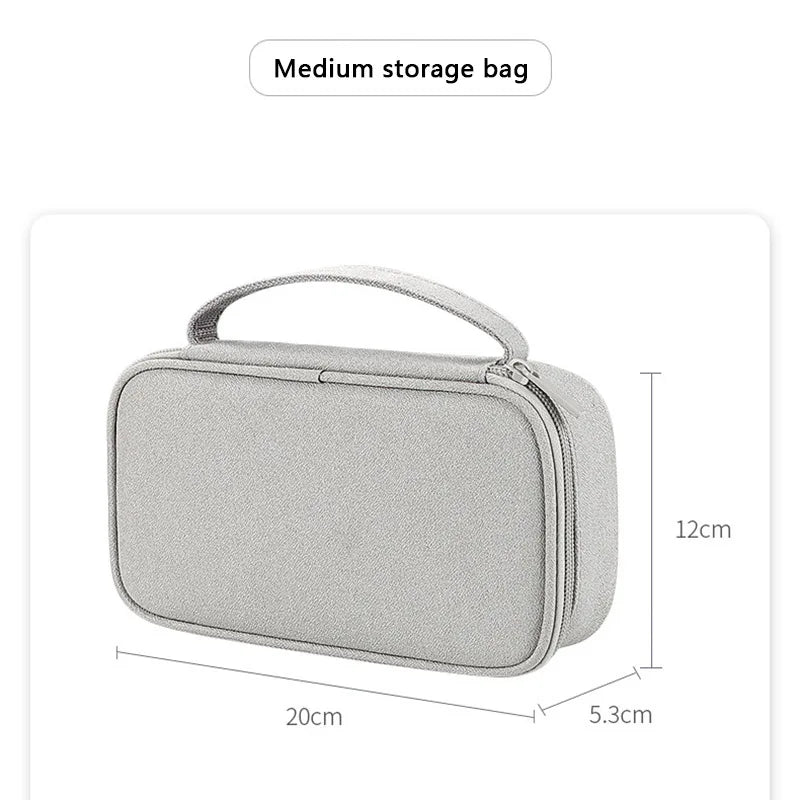 Travel Portable Digital Accessories Storage Bag Organizer of Mobile Phone Bag U Disk Charging Bank Mobile Data Cable Storage Bag