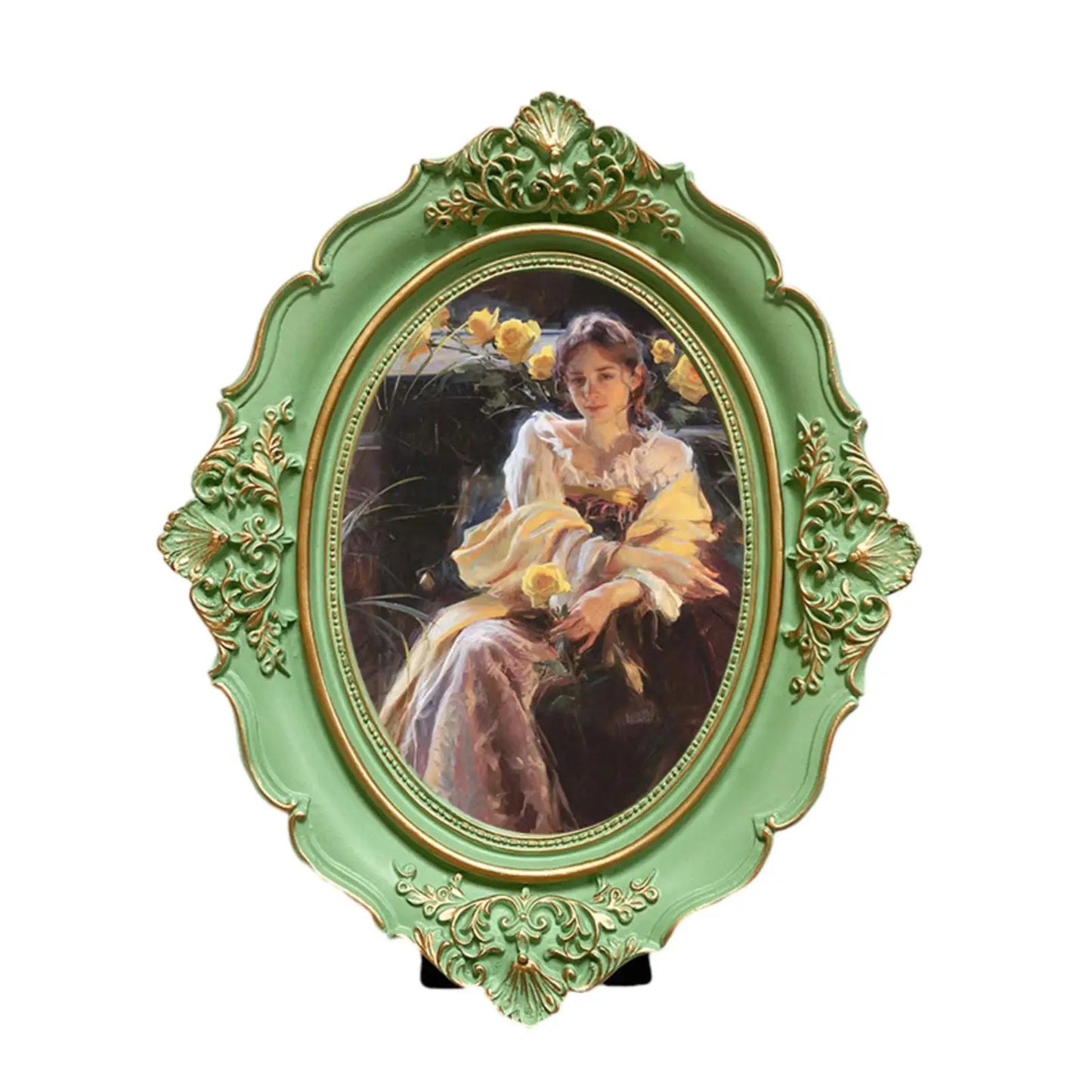 Picture Frame Resin Antique Photo Gallery Art Photo Frame Photo Display Holder for Bedroom Wall Living Room Table Home Decor