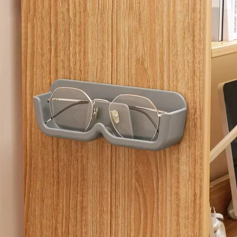 Punch-free Glasses Storage Rack Wall Mounted Sun-glasses Display Holder Wardrobe Decoration Storage Box Sunglass Organizer