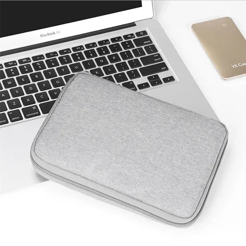 Gray Digital Storage Bag USB Data Cable Organizer Earphone Wire Bag Pen Power Bank Travel Kit Case Pouch Electronics Accessories