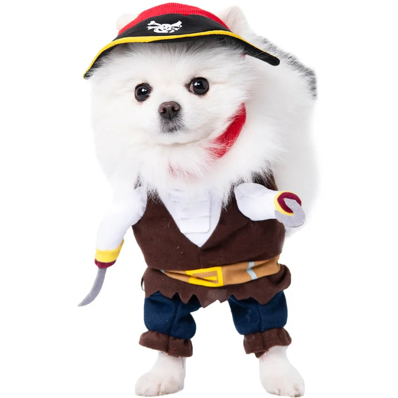 Funny Dog Cosplay Clothes Puppy Party Dress Up Apparel Outfit Chihuahua Deadly Doll Set Halloween Costume for S-XL Dogs Cats