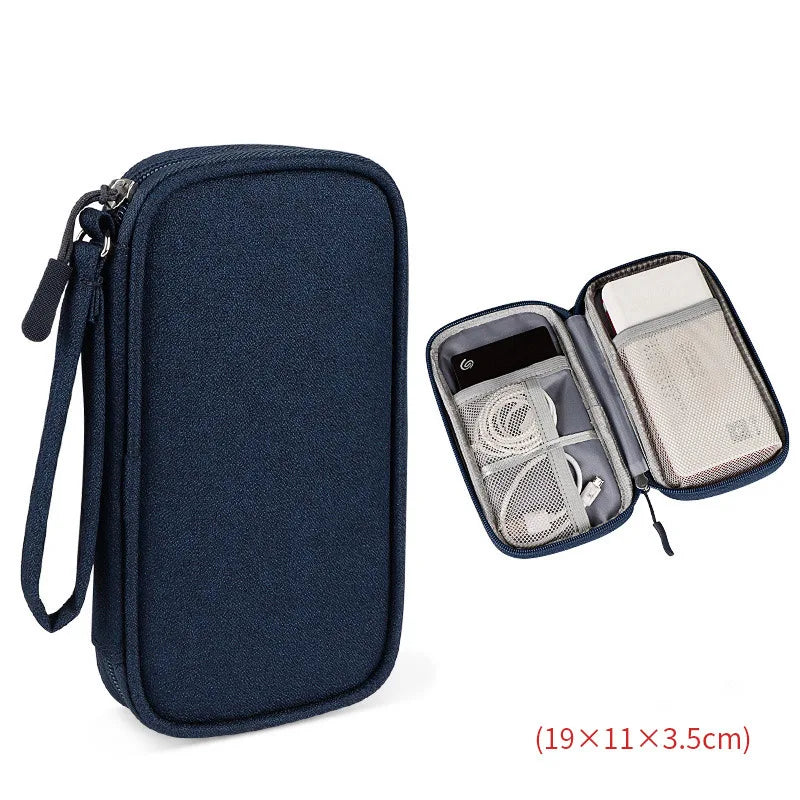 Travel Portable Digital Accessories Storage Bag Organizer of Mobile Phone Bag U Disk Charging Bank Mobile Data Cable Storage Bag