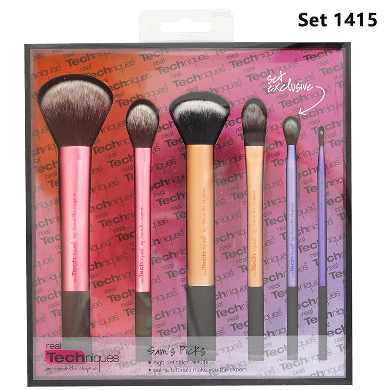 NEW Make up Brushs 1-3-4-5-6-7pcs Maquillage Real Technique Makeup Brushs Powder Loose Box Belt foundation brush Real Techniques