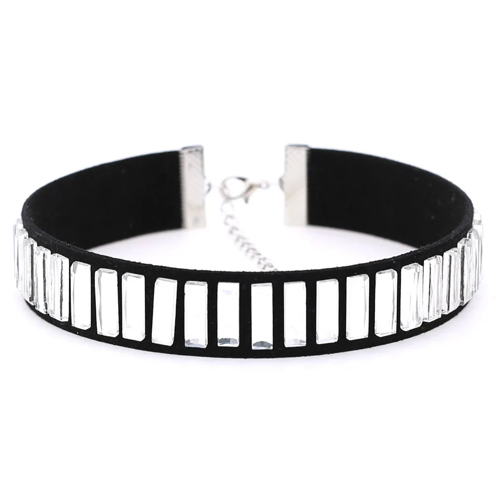 Spike Punk Choker Collar For Girl Goth Heart Pendant Necklace Emo Neck Strap Cosplay Chocker Gothic Accessories