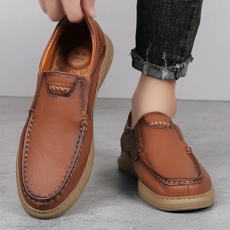 Male Shoes Fashion All-match Driving Shoes Men Genuine Leather for Men Business Shoes New Arrival Male Comfortable Casual Shoe