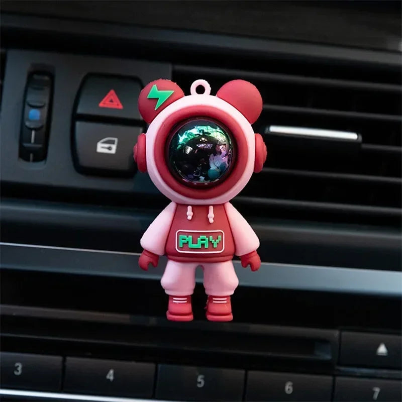 Car Air Outlet Perfume Clip Cartoon Astronaut Air Conditioning Air Outlet Aromatherapy Clip Car Interior Accessories Decoration