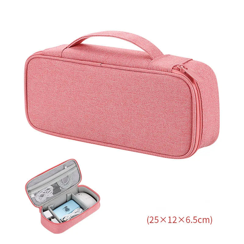 Travel Portable Digital Accessories Storage Bag Organizer of Mobile Phone Bag U Disk Charging Bank Mobile Data Cable Storage Bag