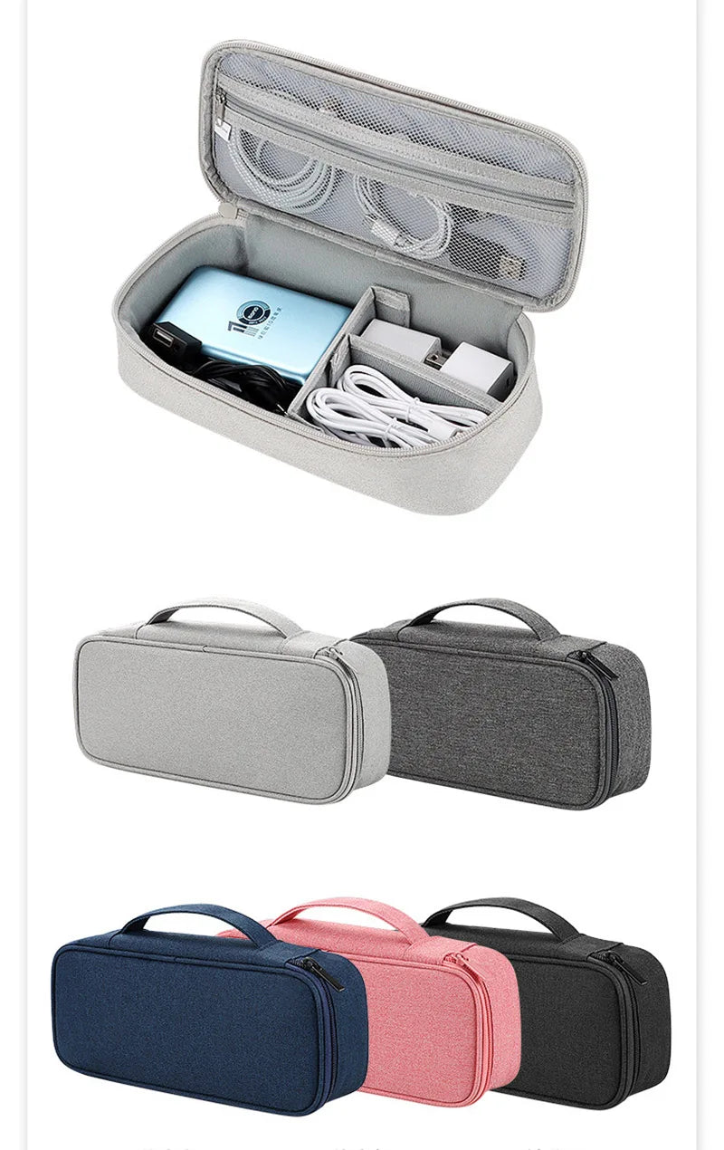 Travel Portable Digital Accessories Storage Bag Organizer of Mobile Phone Bag U Disk Charging Bank Mobile Data Cable Storage Bag