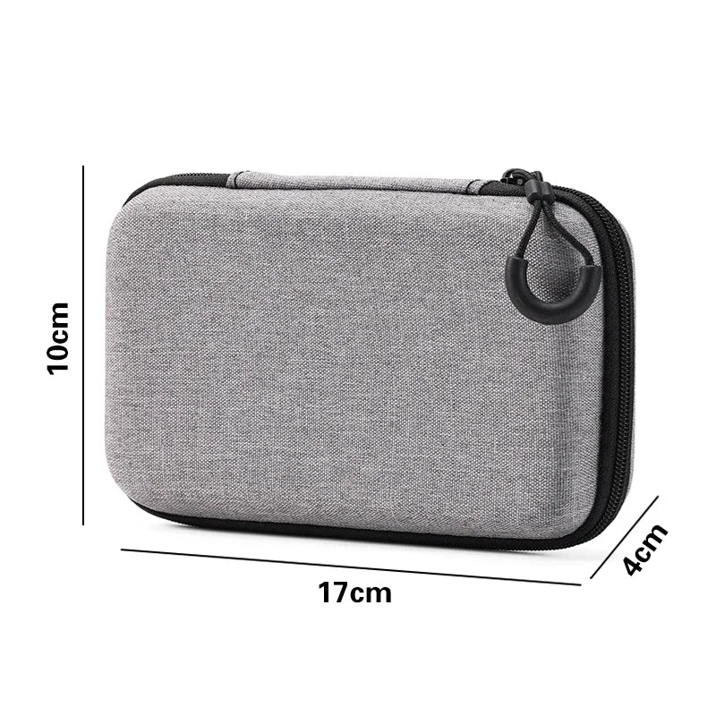 Mini Hard Case Digital Storage Bag Travel  Portable Headphone USB Data Cable Organizer Bag Mobile Phone Charger Protective Case