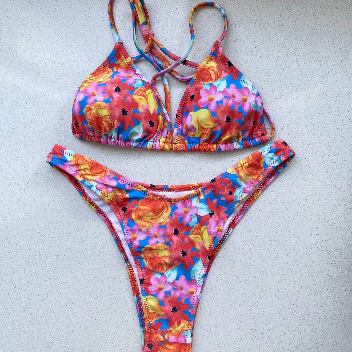 Bikini Set Swimsuit 2023 Sexy Bikinis Print String Swimwear Women Bathing Suits Beach Wear Triangle Thong Biquini