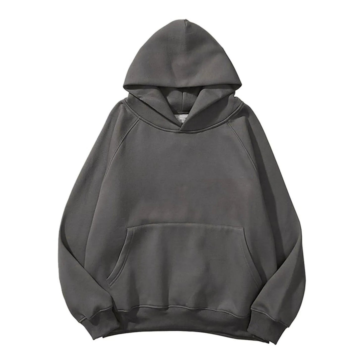 2023 New Streetwear Hoodie Solid Color Basic Fleece Loose Black Hoodie Long Sleeve Pocket Sweatshirt For Women Hoodies