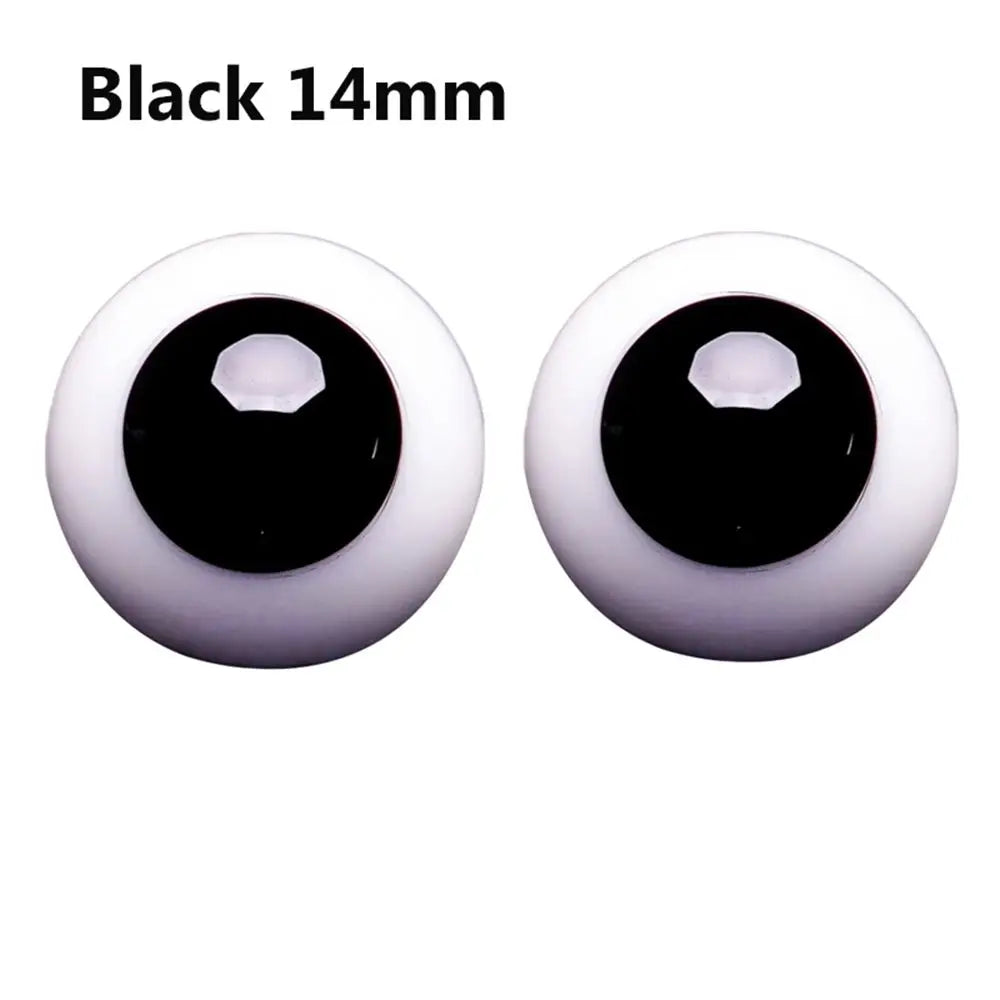 6mm 8mm 10mm 12mm 14mm Blue Black Glass Eyes Eyeball For BJD Doll DIY Doll Making Crafts Accessories Safety Animal Nice  Toy