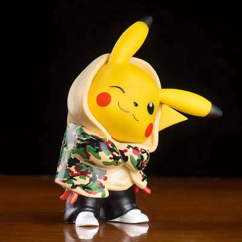 Anime Pokemon Pikachu Action Figure 8CM Mini Q Cute Cartoon PVC Model Toys Children Gifts