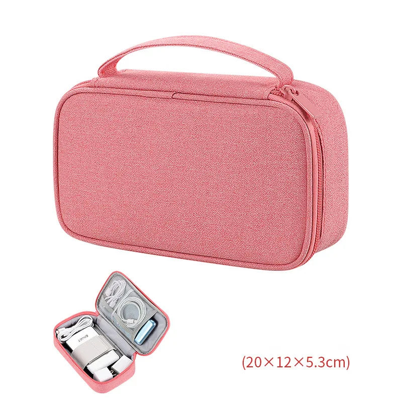 Travel Portable Digital Accessories Storage Bag Organizer of Mobile Phone Bag U Disk Charging Bank Mobile Data Cable Storage Bag