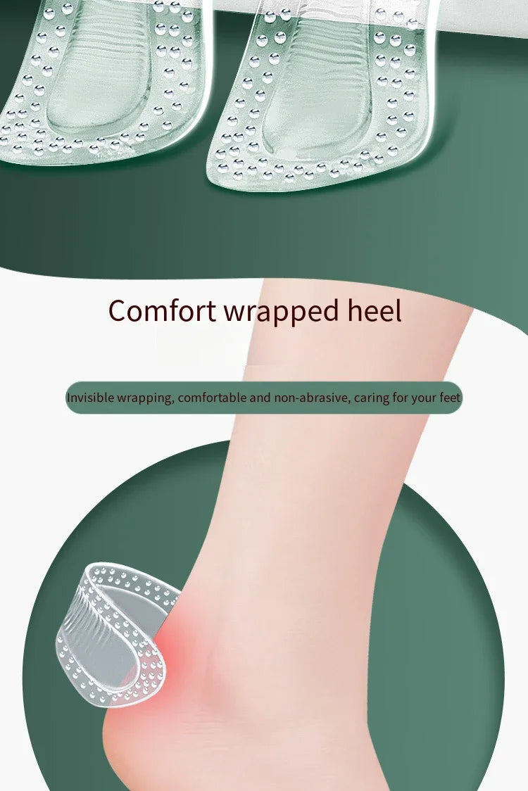 1Pair GEL Heel Protectors Women Silicone Cushion Foot Care Products Non Slip Shoe Pads for High Heels Adjustable Size Insoles