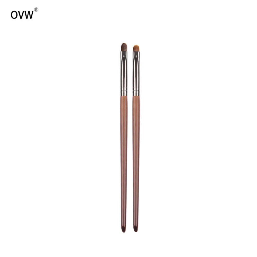 OVW 2PCS Makeup Brush Cosmetic Tool For Small Shade Eyelid Brush  Pony Weasel Synthetic Make Up Brush