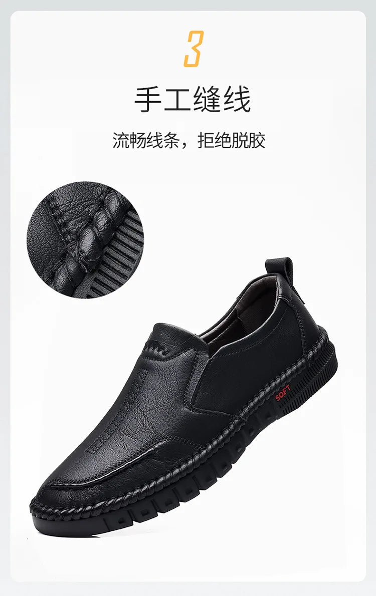 2023 Business Leather Shoes Moccasin Shoes Breathable Men's Casual Loafers Comfortable Shoes for Men Summer Men's Sneakers