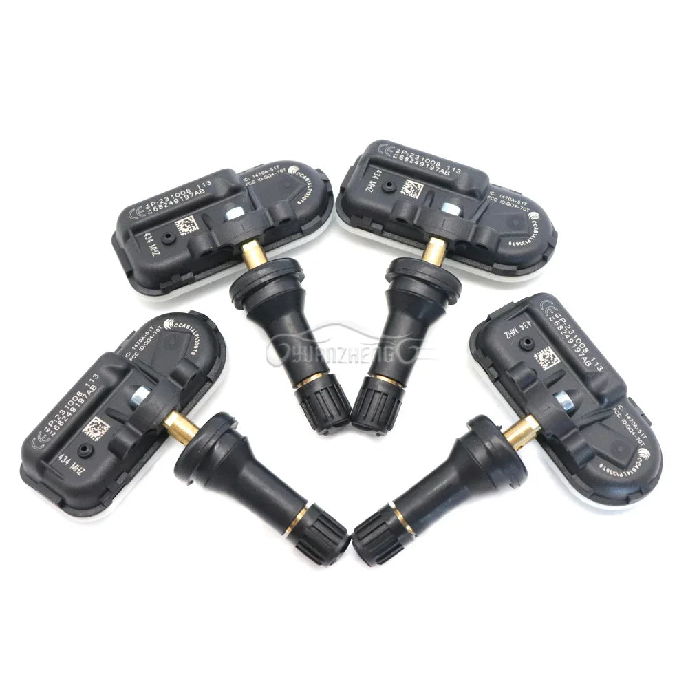 4pc NEW 68249197AA Car TPMS Tire Pressure Sensor Monitor System For JEEP CHEROKEE RAM 1500 2500 3500 2014-2021 434Mhz 68249197AB