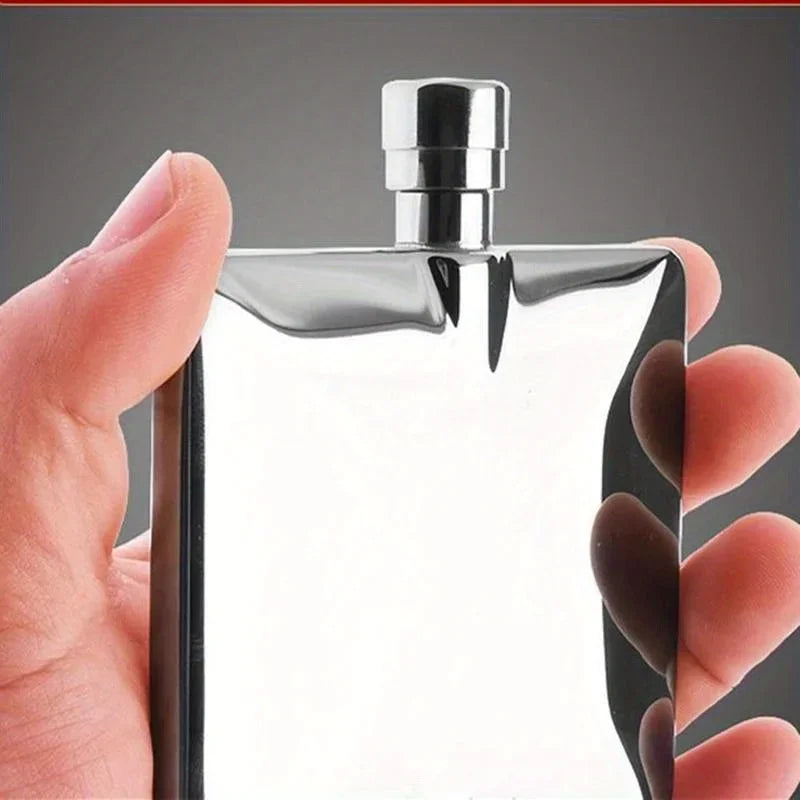 1Pc 100ml / 4Oz Flat Vodka Hip Flask Stainless Steel Portable Camping Flagons Liquor Whiskey Bottle Men Gift