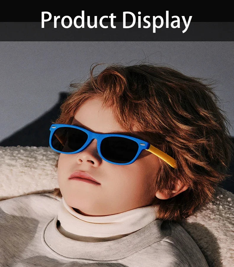 2025 Fashion Brand Children's Color Sunglasses Anti UV Baby Sunshade Anti Blue Light Glasses Girl and Boy Sunglasses UV400