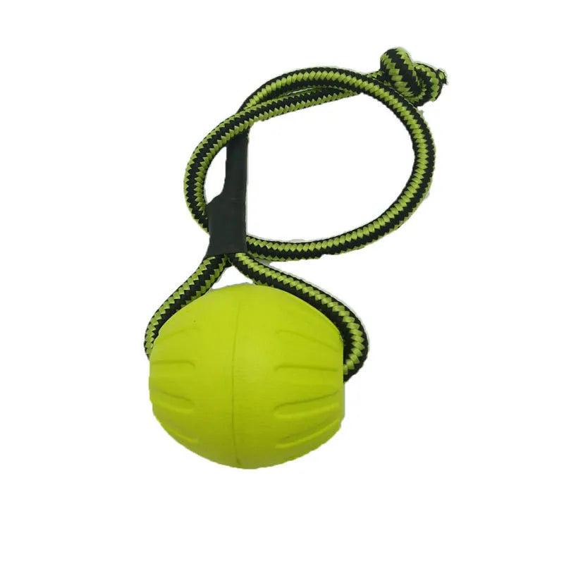 Training Pet Toy Dog Ball Bite Resistant EVA Foam Rubber Water Buoy Air Throwing Wearing Rope Elastic Ball Dogs Toys