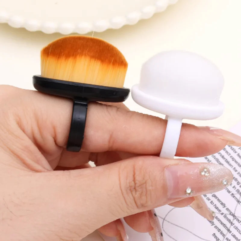 1-3pcs Ring-shaped Brush Nail Dust Cleaning Professional Nail Dust Brush Buckle Brush Oval Gel Make Up Tool Manicure Brushes