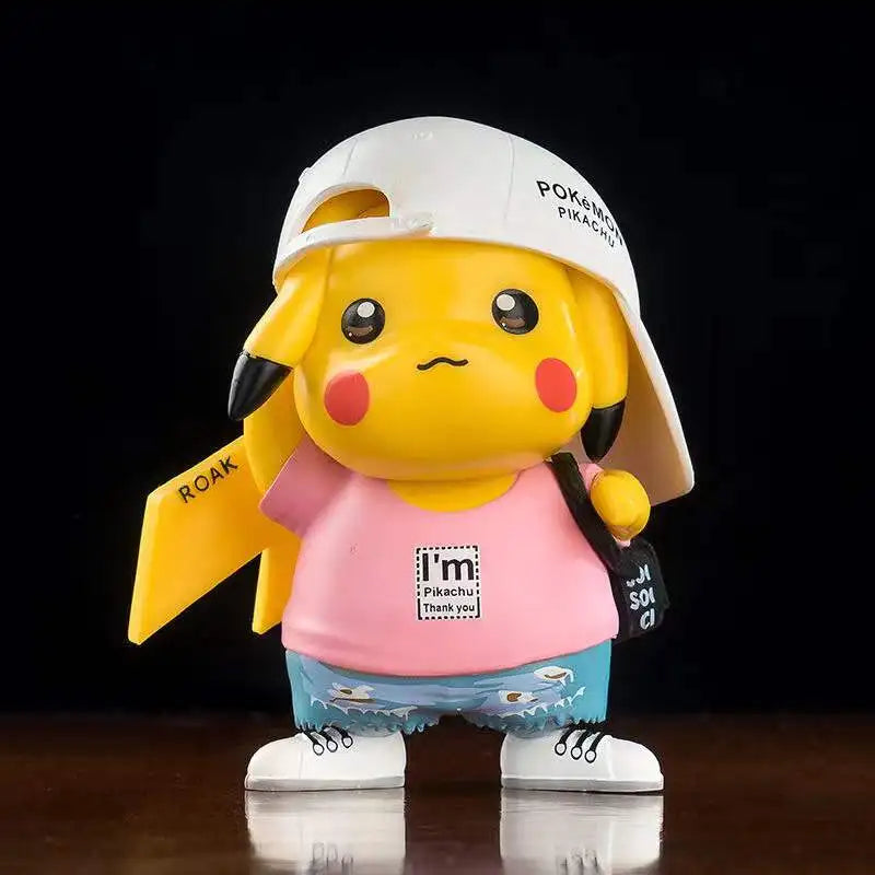 Anime Pokemon Pikachu Action Figure 8CM Mini Q Cute Cartoon PVC Model Toys Children Gifts