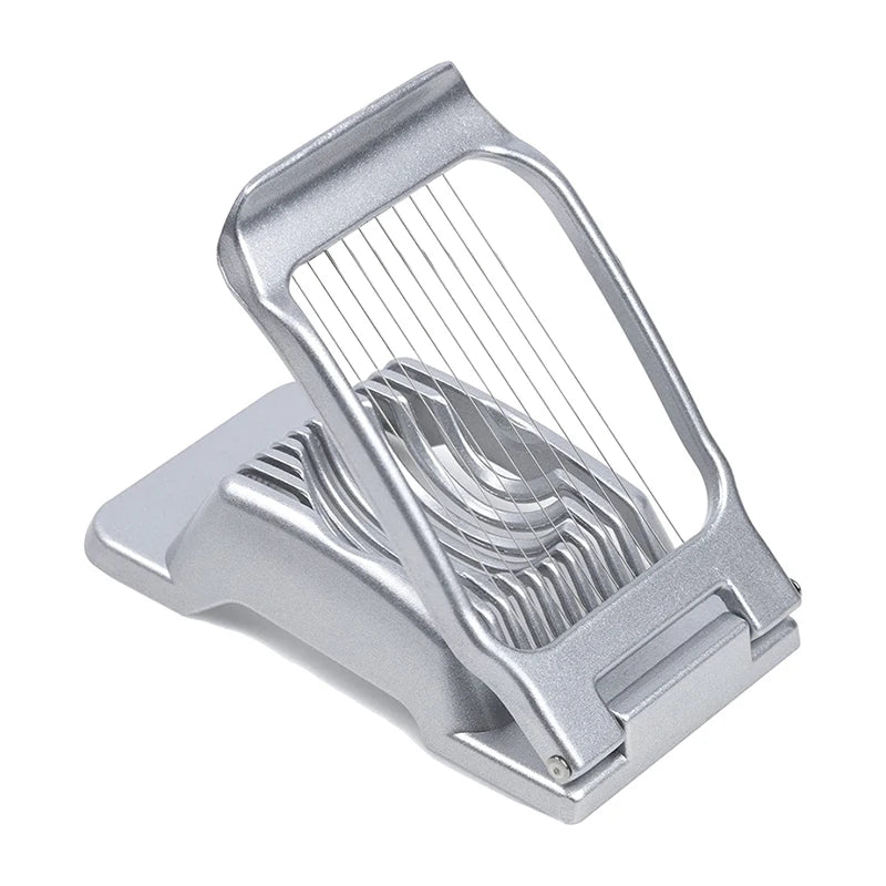 LMETJMA Egg Slicer for Hard Boiled Eggs Stainless Steel Wire Egg Slicer Dicer Cutter Kitchen Strawberry Mushroom Slicer JT188